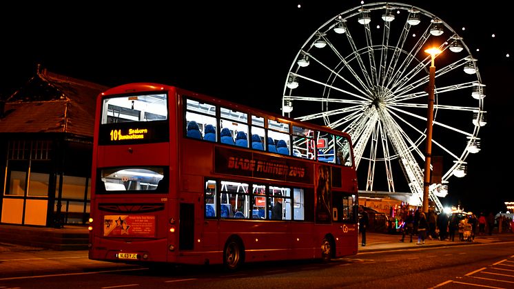 The 101 provided a park and ride service for the Sunderland Illuminations