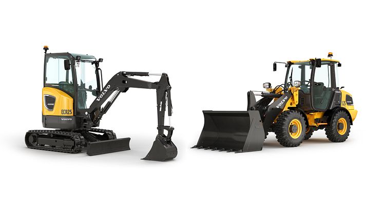Volvo ECR25 Electric och L25 Electric