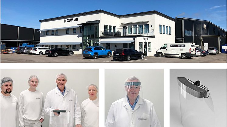 Från matproduktion till att producera skyddsvisir - Mixum ska tillverka 15 000 visir om dagen