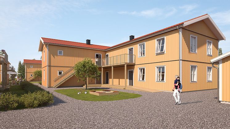 Illustration över entrésida. 