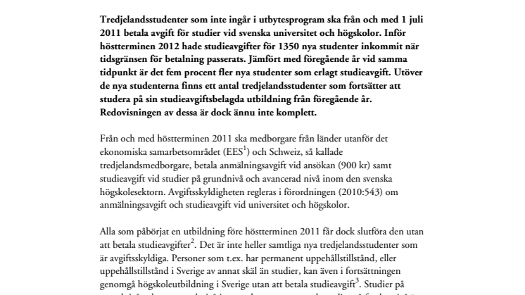 Högskoleverkets analys