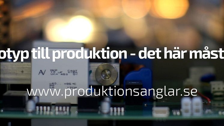 Har du en innovativ produkt och behöver stöd att gå från prototyp till produktion?
