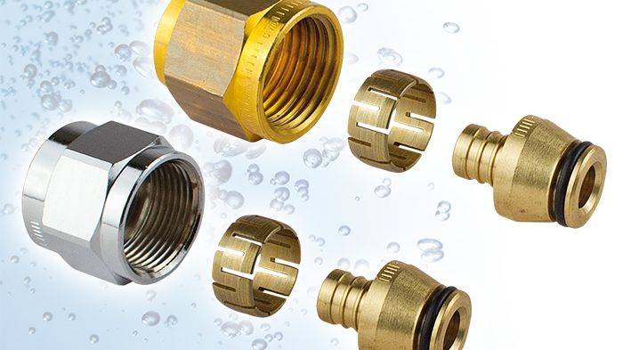 Uponor Klämringskopplingar - Typgodkända för PEX, MLC och Uni Pipe PLUS i dimension 16 mm