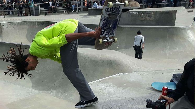 Jordan Thackeray från Storbritannien var en av de tävlande i Gothenburg Bowl Games under festivalen Action i Parken 2017.