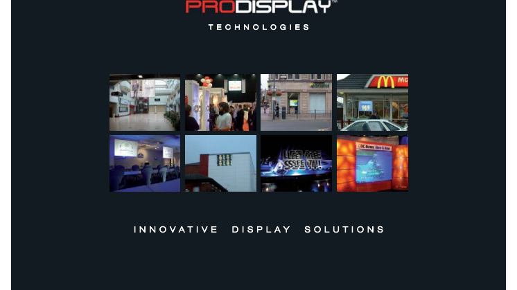 DIGITAL SIGN - Katalog på digitalt insynsskydd och projiceringsmöjligheter med pekfunktioner