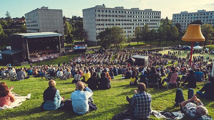 Fra utendørskonserten til Oslo-Filharmonien nå i august, Haugenstua - Groruddalen.  Foto: Bård Gundersen