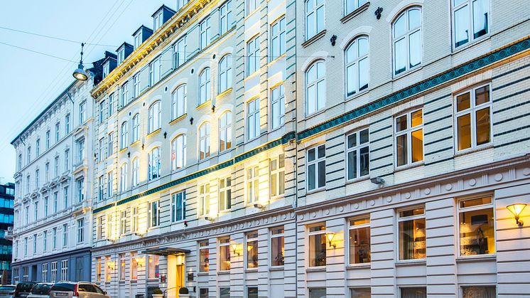 Facade of the coming Hobo Copenhagen, a building that today hosts Hotel Mayfair.
