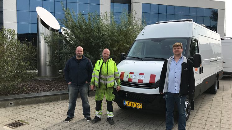 På billedet ses repræsentanter fra Københavns Kommunes Teknik og Miljøforvaltning. Fra venstre: Henrik Poulsen, Rune Billing og Morten Ildved.