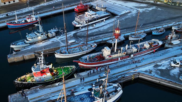 Fyrskibet_Dronefoto_OleThomsen_Helsingør Havne