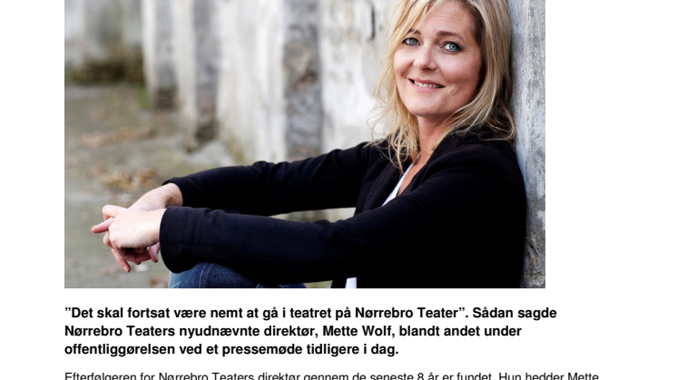 Her er Nørrebro Teaters nye direktør! 