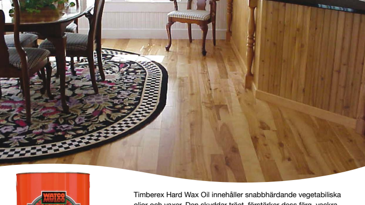 Timberex Hard Wax Oil produktblad