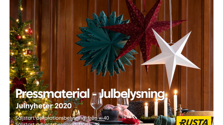 Pressmaterial julbelysning - Julen 2020
