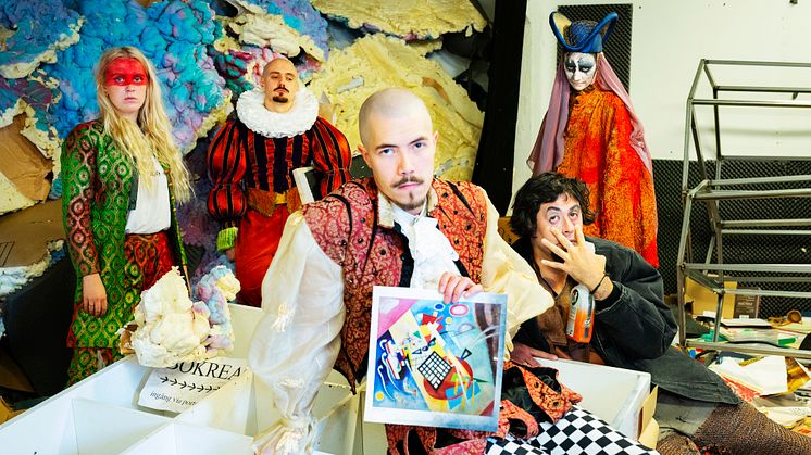 Hilda Krepper, Adam Axelsson, Anton Hellström, Filip Aladdin, Victoria Dyrstad. Foto Ola Kjelbye.