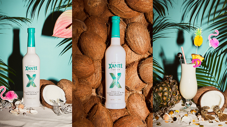 ​Karibiska vibbar när Xanté lanserar den nya veganska gräddlikören Xanté Coconut Cream & Pear.