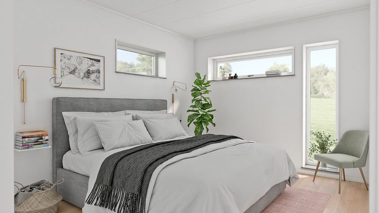 Brf Rydsgårds Ängar - 3D-bild av sovrum