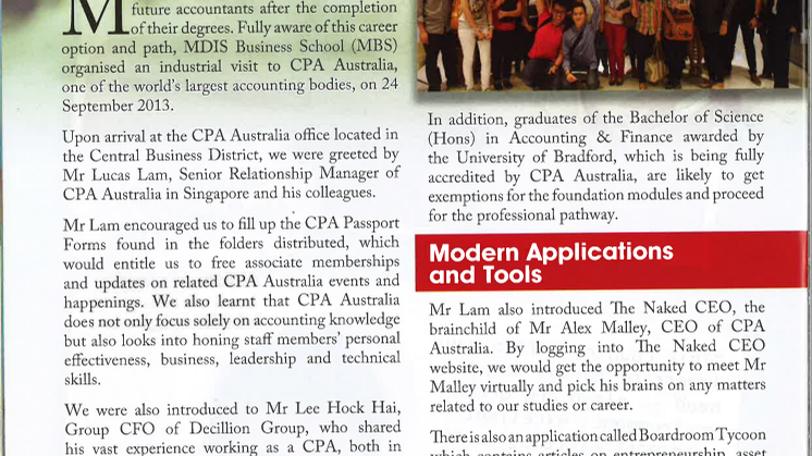 Inspiring Future Accountants and Professionals