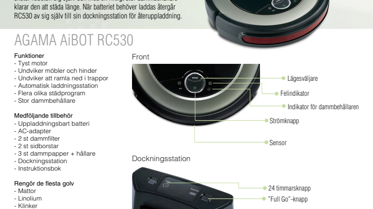 AGAMA AiBOT Robotic Vacuum Cleaner