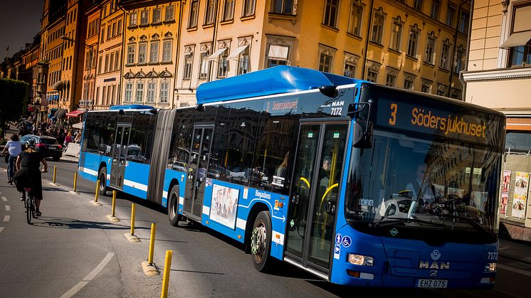Under nobeldagen den 10 december påverkas busstrafiken i innerstan. Foto: Trafikförvaltningen