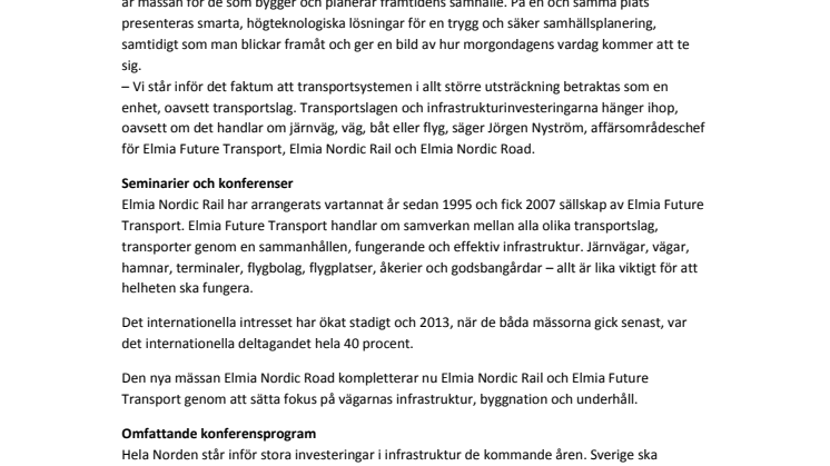Ny mässa knyter samman nordiska vägar
