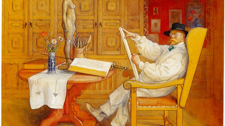 Självporträtt av Carl Larsson Foto: Carl Larsson-gården