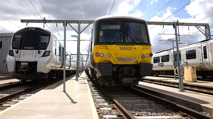 Class 365 alongside Class 717