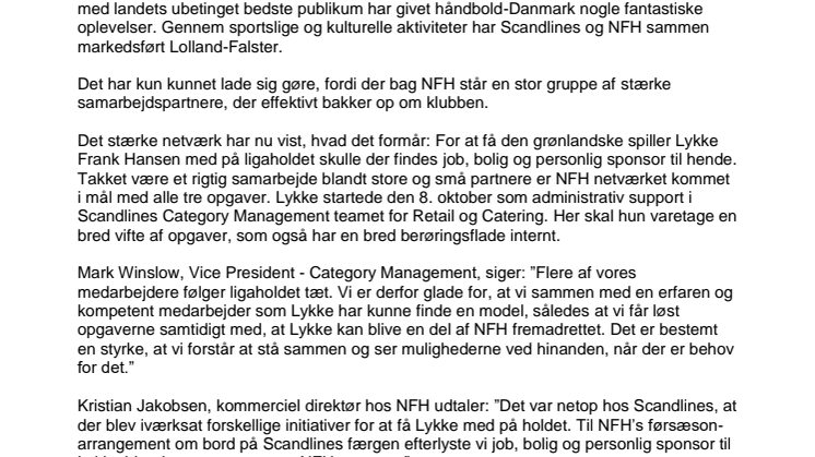 Scandlines sikrer NFH ny spiller