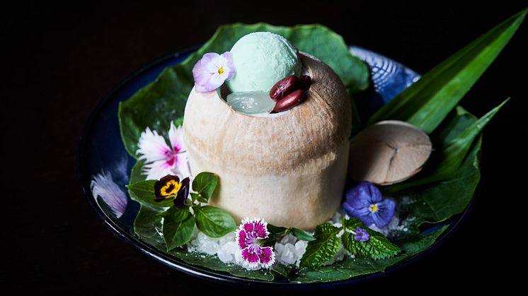 Sago Gula Melaka in Coconut