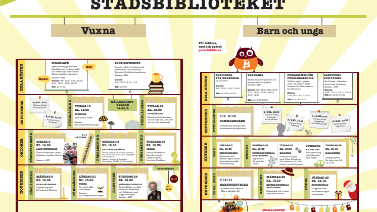 Program, Bodens stadsbibliotek