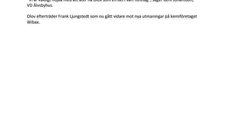 ​  Älvsbyhus stärker organisationen med ny försäljningschef 