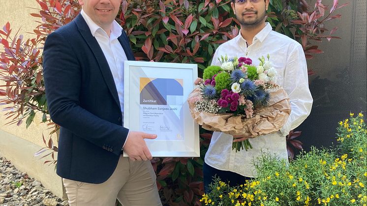 Ehrung für gehörlosen Studenten der TH Würzburg-Schweinfurt: Shubham Sanjeev Joshi (21) erhält Graeme Clark Stipendium 2023