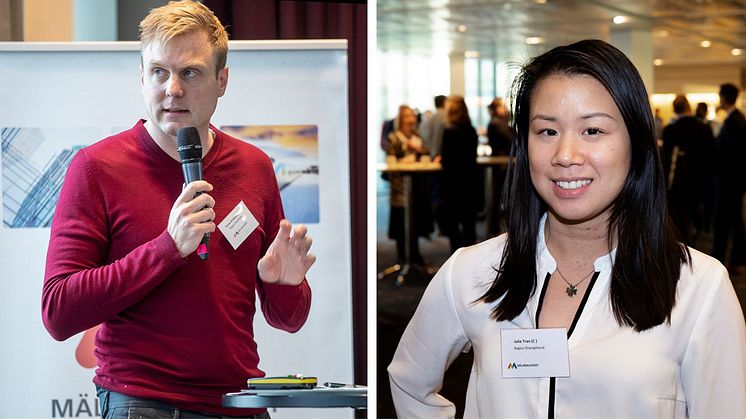 Tomas Eriksson (MP), Region Stockholm och Julie Tran (C), Region Östergötland har lett arbetet i Mälardalsrådets En Bättre Sits-process arbetsgrupp Framtidens resor.