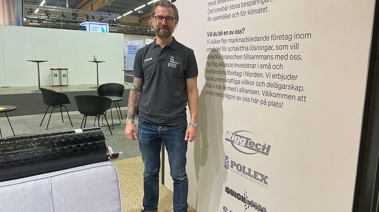 Mattias Höglund från Pollex är en av initiativtagarna till No Dig Alliance som lanserades under VA-mässan.