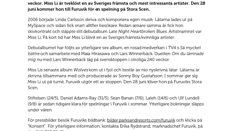 Miss Li till Furuvik den 28 juni
