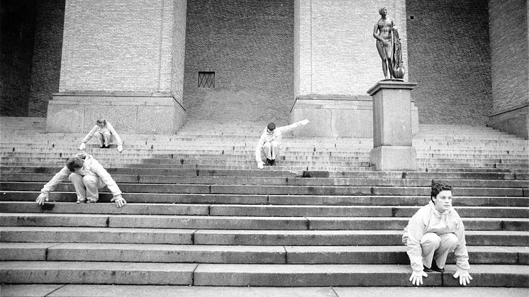 Astrid von Rosen och Gun Lund samtalar om fri dans och om dansgruppen Rubicon specifikt den 19 september på Dansmuseet. Foto: Elisabeth Ohlson Wallin