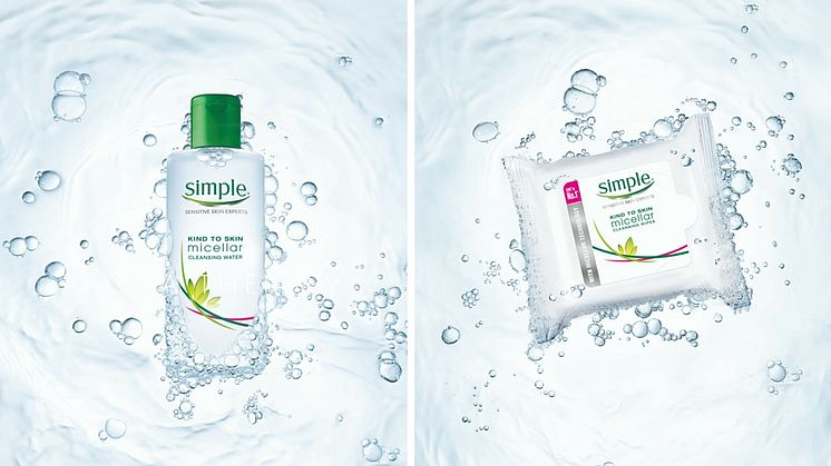 NYHET fra Simple - Micellar Cleansing Water og Micellar Cleansing Wipes
