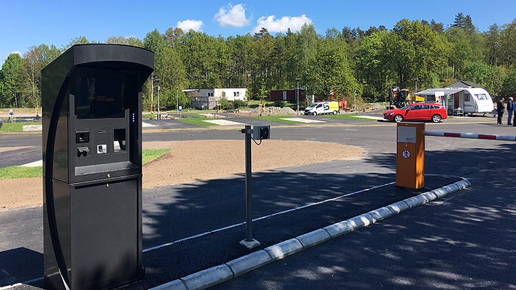 Västsveriges första helautomatiska ställplats för husbilar och husvagnar finns i Partille.