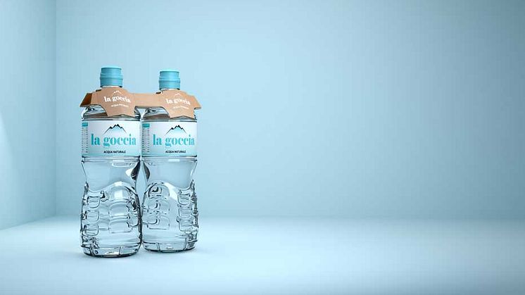 Nor-Grip-produkten passar för en mängd produkter som vanligtvis levereras i stora flaskor och eliminerar behover av krympfilm.