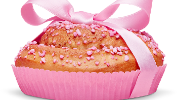 Kläm en rosa bulle - stöd bröstcancerfonden