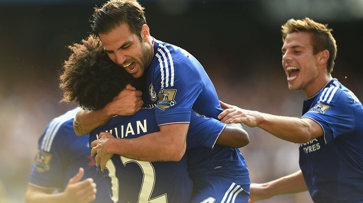 Chelsea players celebration