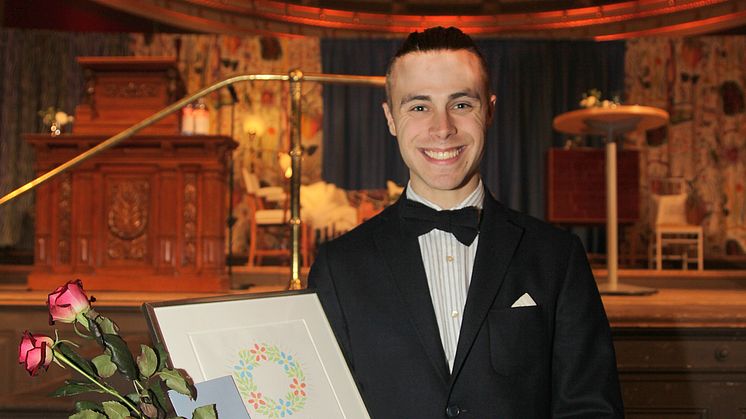 Johan Gärdebo är Årets Uppsalastudent
