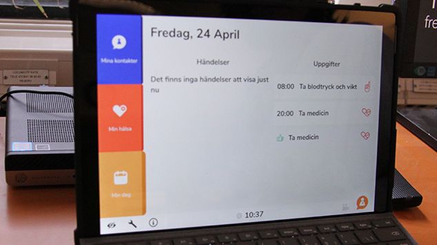 Surfplattor testas för patienter inom hemsjukvården