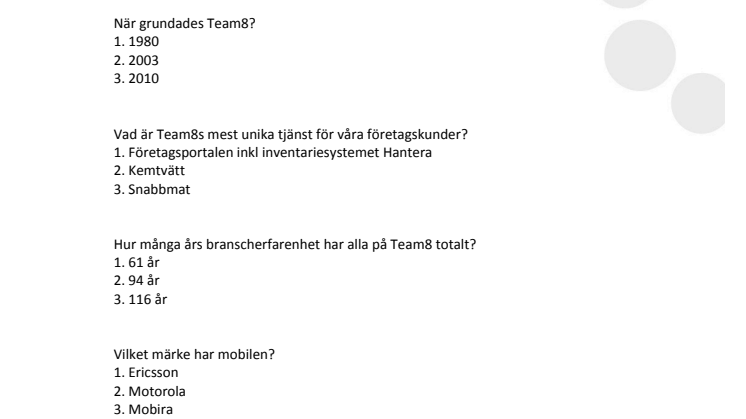 Tävling om Team8