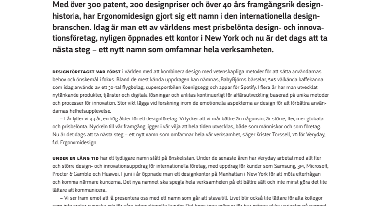 Sveriges mest prisbelönta designbyrå byter namn 
