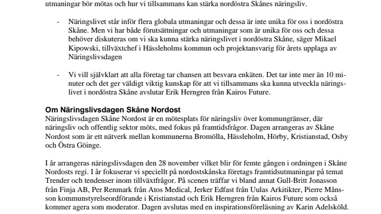Kommunerna frågar företagen om framtiden