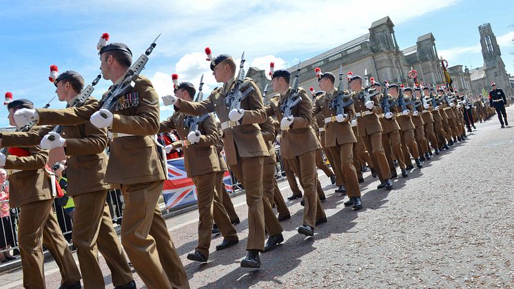 ​The Royal Regiment of Fusiliers commemorate Gallipoli with special parade in Bury