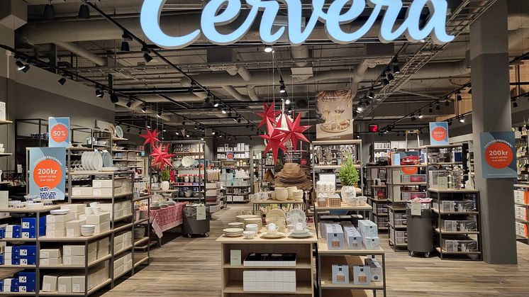 Cervera öppnar tre nya butiker