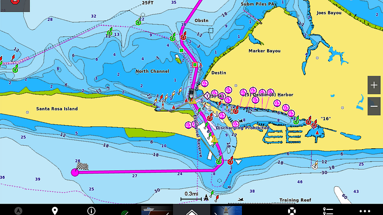 Garmin_Garmin Navionics+_Screen mit Auto Guidance+ (c) Garmin Deutschland GmbH