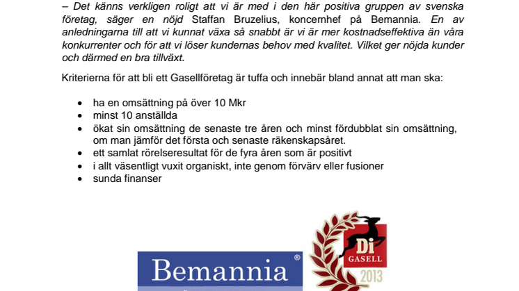Bemannia växer snabbast i Sverige