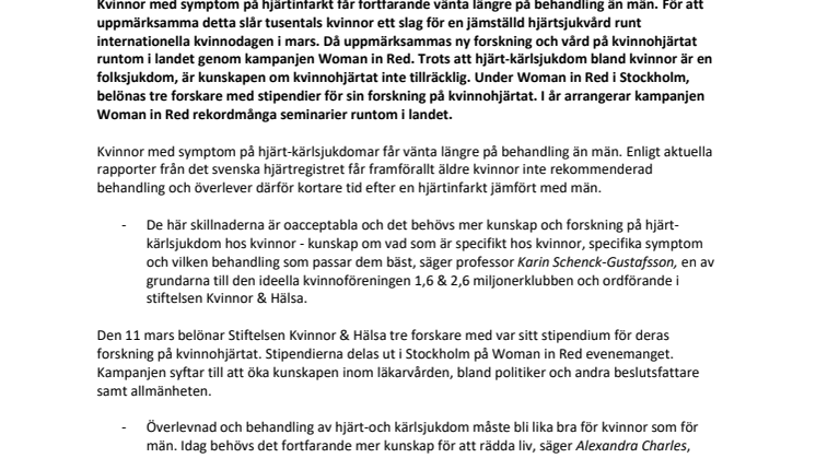Kvinnor dör i onödan