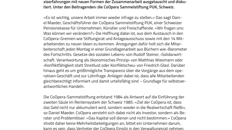 «Unsere Arbeit immer wieder infrage stellen». ​Zusammenarbeit ist Thema des World Goetheanum Forum 2019